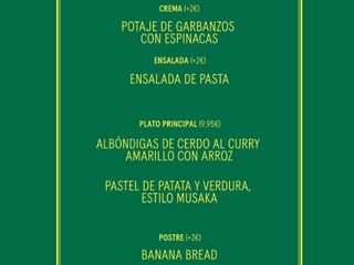 Menú del día - Jueves 19/02