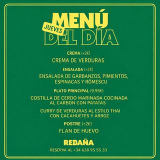 Menú del día - CURRY DE VERDURAS