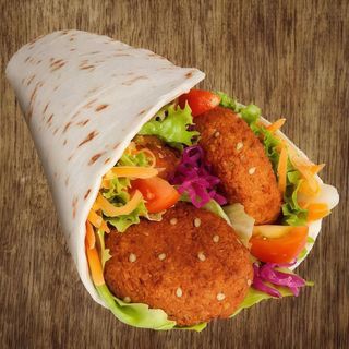 Falafel En Pan Rollo