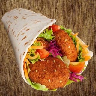Falafel En Pan Rollo