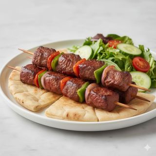 Menú sándwich de pinchos de ternera