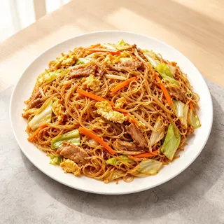 Fideos de arroz frito