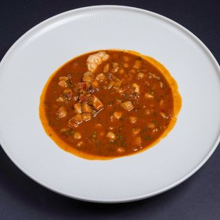 Guiso marinero de garbanzos