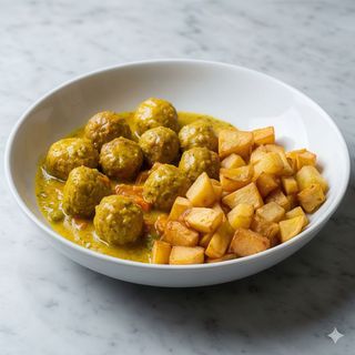 Albóndigas en salsa (ración)
