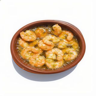 Gamba al pil pil (ración)