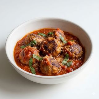 Albóndigas con almendra (ración)