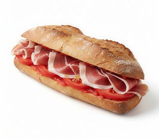 Bocadillo De Jamón Y Tomate