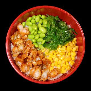 Poke De Gamba frita