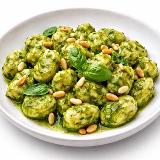 Gnocchi Pesto & Piñones