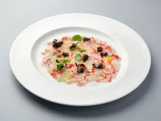 Tapa De Carpaccio De Gamba Roja