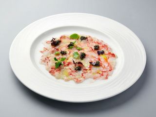 Tapa De Carpaccio De Gamba Roja