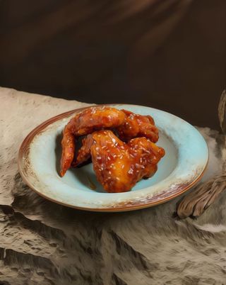 Ración De Alitas De Pollo Estilo Japonés