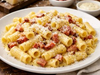 Macarrones carbonara