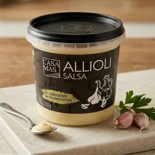 Ración de alli i oli casa mas (135 g.)