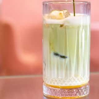 Ice Matcha latte de maracuyá