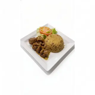 Menú De Cerdo Guisado Con Guandules