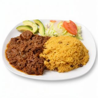 Menú De Ternera Guisada Con Guandules