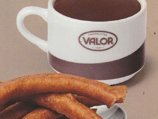 Chocolate a la taza con churros