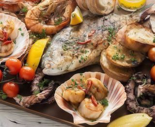 Parrilla De Pescado Y Marisco