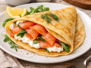 Crepe salmon