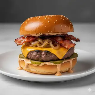 Burger bacon lover