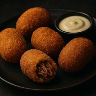 Croquetas caseras de pulled beef