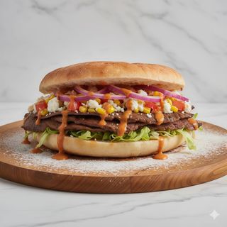 Döner pan normal con queso