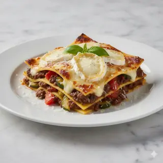 Lasagna ragú de jabalí