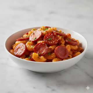 Macarrones con chorizo