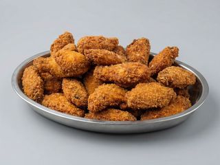 Alitas adobadas y fritas