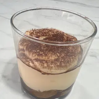 Tiramisú en vaso