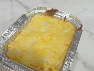 Canelones de pollo y panceta
