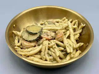 Fusilli con gambas