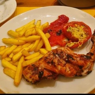 1/4 conejo a la brasa