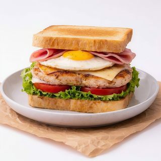 Sándwich Vegetal Con Pollo