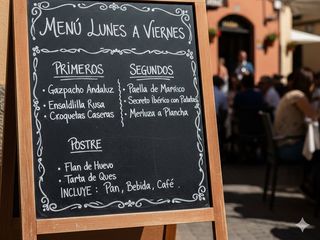 Menú del día lunes a viernes