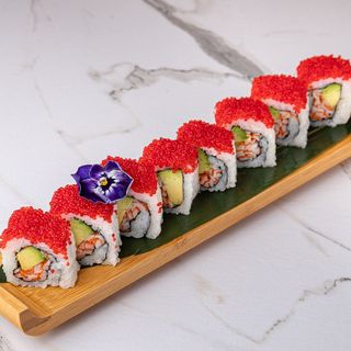 Surimi y Tobiko Rojo (8uds)