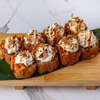 Salmón Roll Crispy con Philadelphia 8(.Ud)
