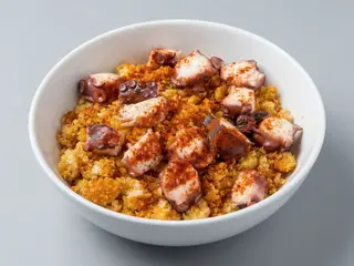 Migas con pulpo