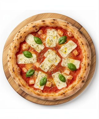 Pizza Provola E Pepe 30 Cm. A 33 Cm. Aprox.