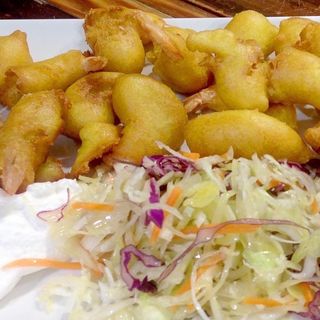 Gambas rebozadas (ración)