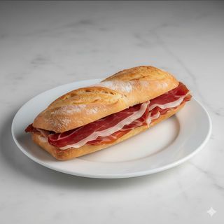 Bocadillo de jamón ibérico bellota
