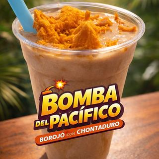 Jugo de borojo con chontaduro