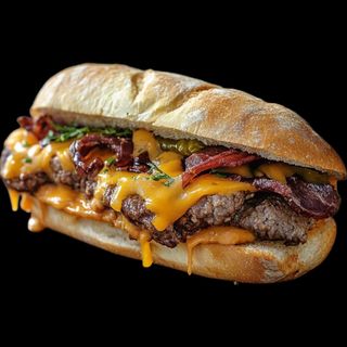Bocadillo philly cheesesteak