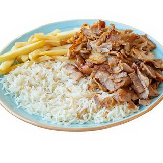 Plato de shawarma