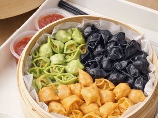 Gyoza cristal de sepia con tinta negra