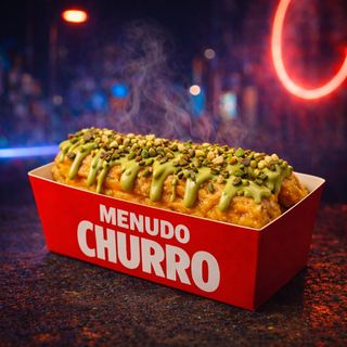 Churros con Salsa de Pistacho y Pistacho (x3)