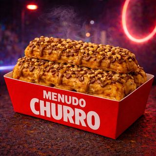 Churros con Dulce de Leche y Nueces (x6)