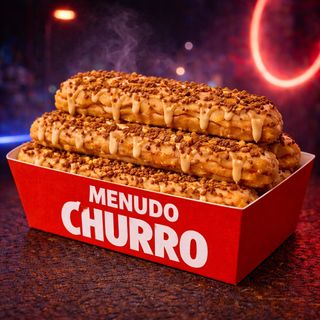 Churros con Crema Lotus y Galleta Lotus (x6)