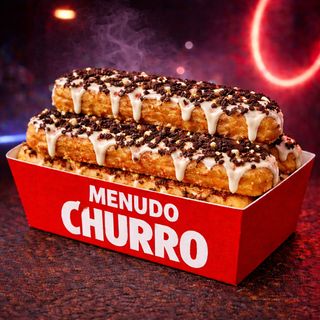 Churros con Chocolate Blanco y Oreo (x6)